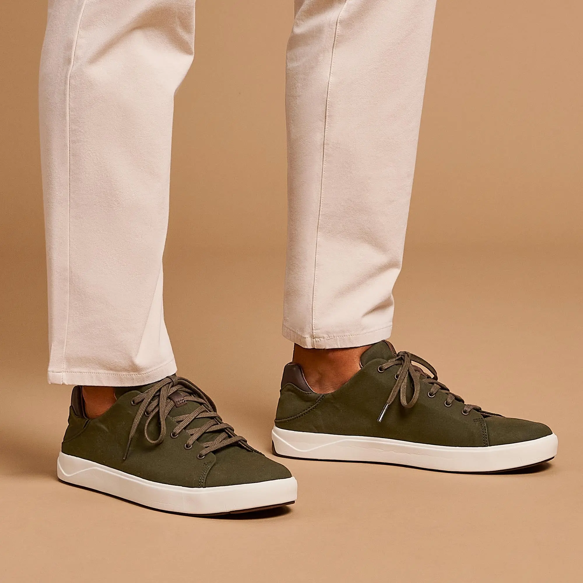 Lae'ahi L Men's Waxed Canvas Sneakers - Husk - Image 2
