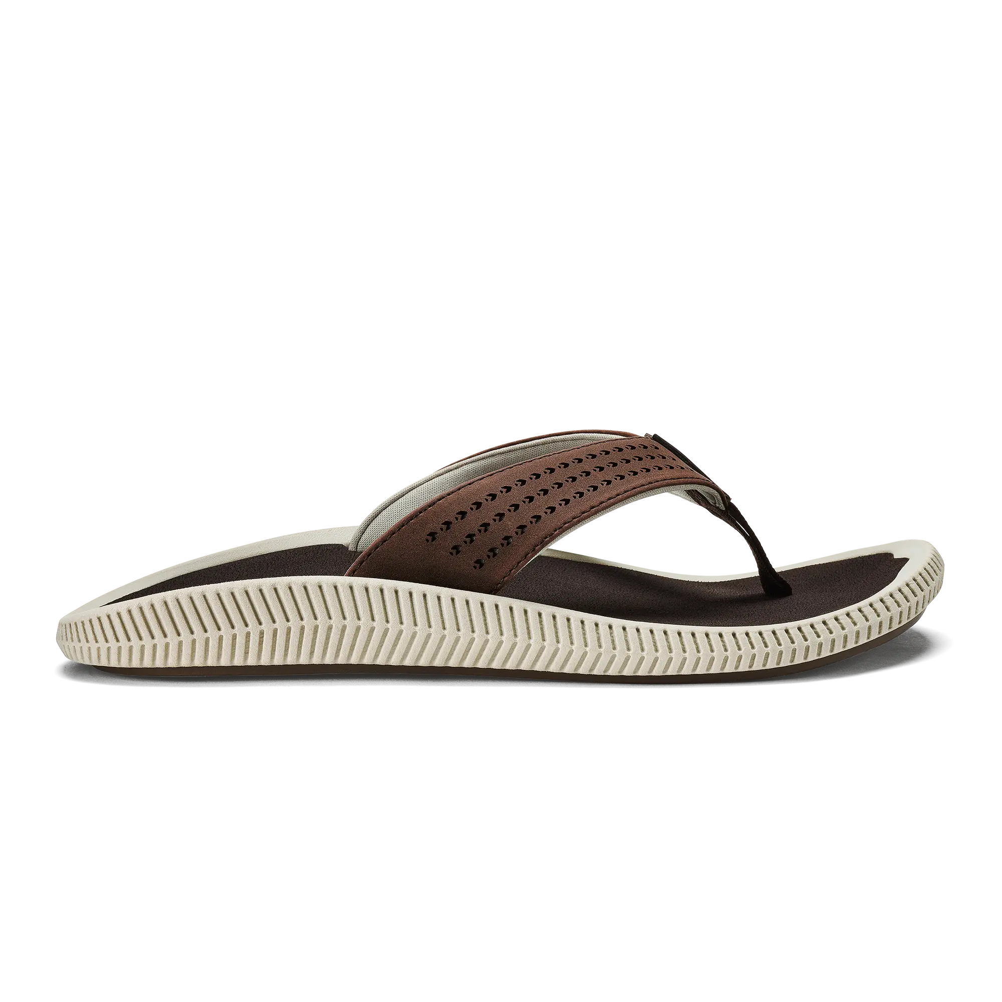 Ulele Men's Water-Ready Beach Sandals - Dark Wood