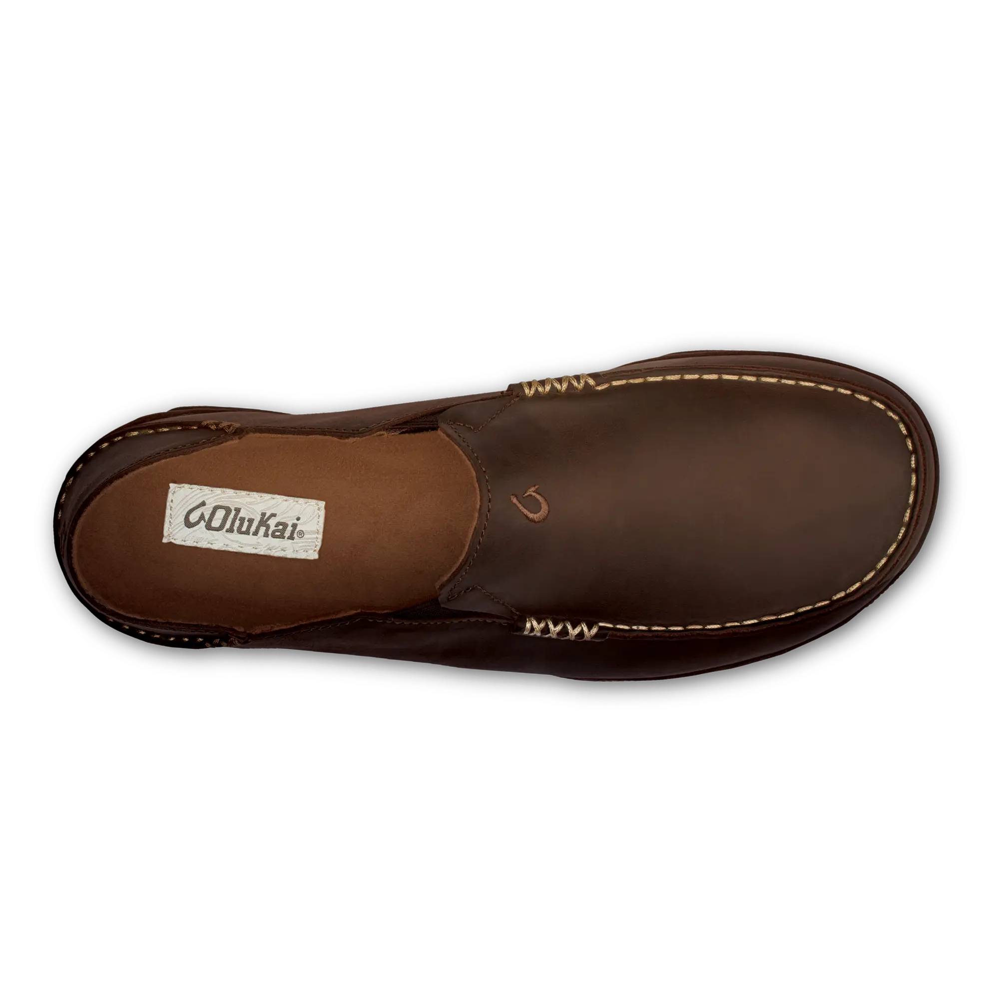 Molo Men's Leather Slip On Shoes - Dark Wood / Dark Java - Image 5