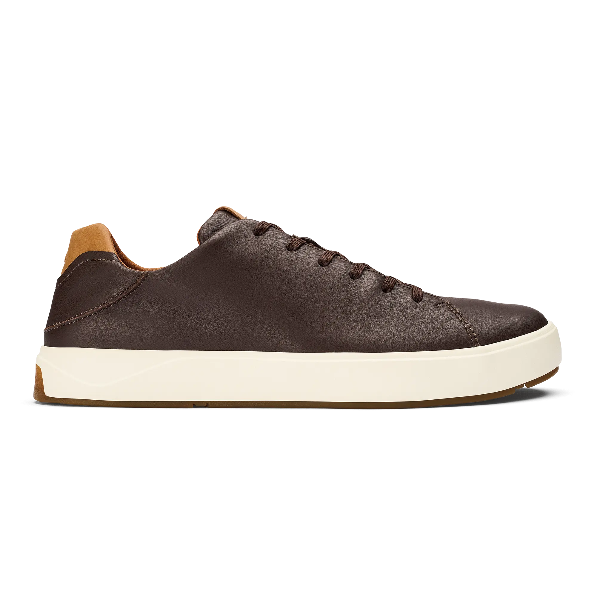 Lae'ahi L   'Ili Men's Leather Sneakers - Dark Java