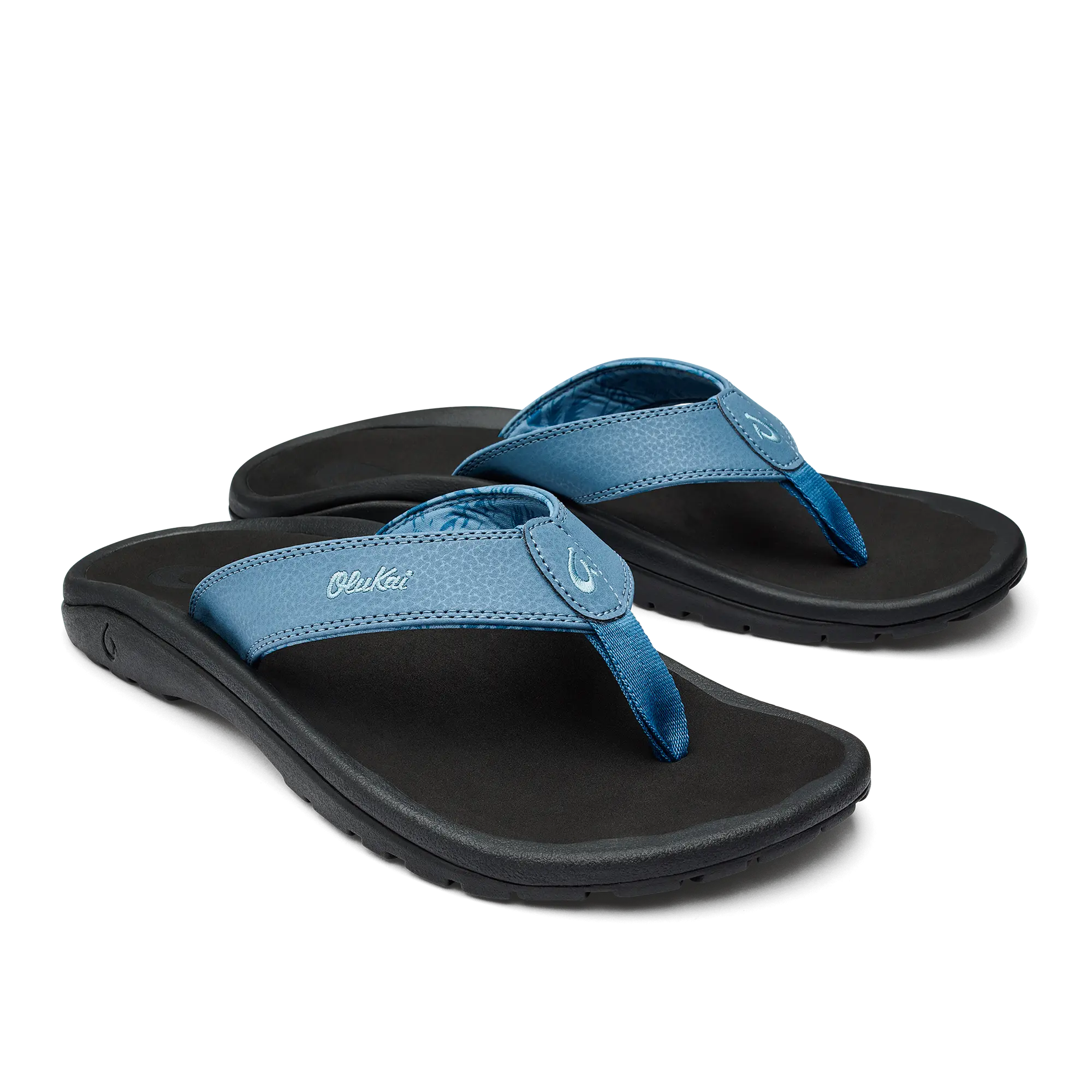 'Ohana Men's Beach Sandals - Vintage Blue / Black - Image 3