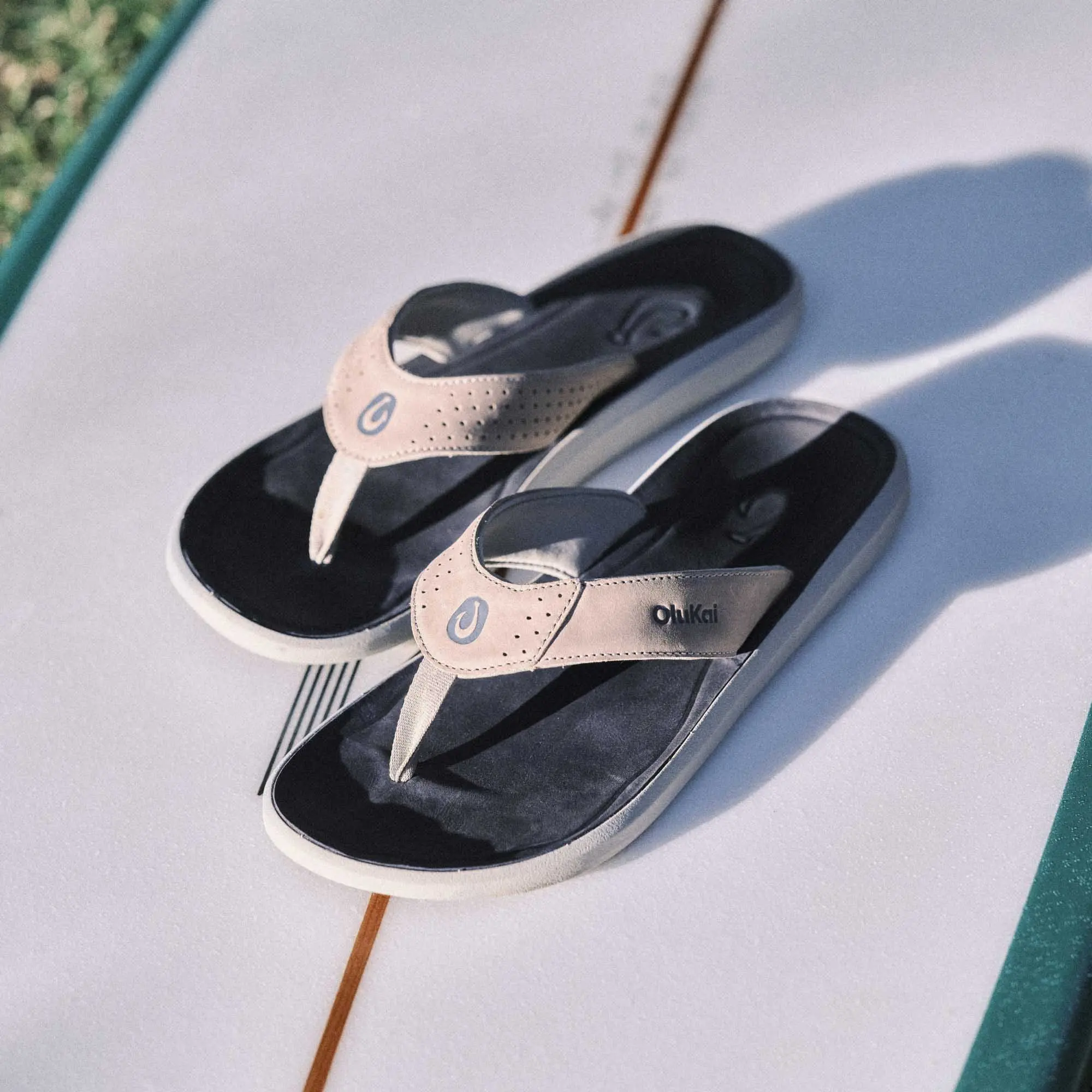 Pili Men's Waterproof Leather Sandals - Ash / Mood Indigo - Image 4