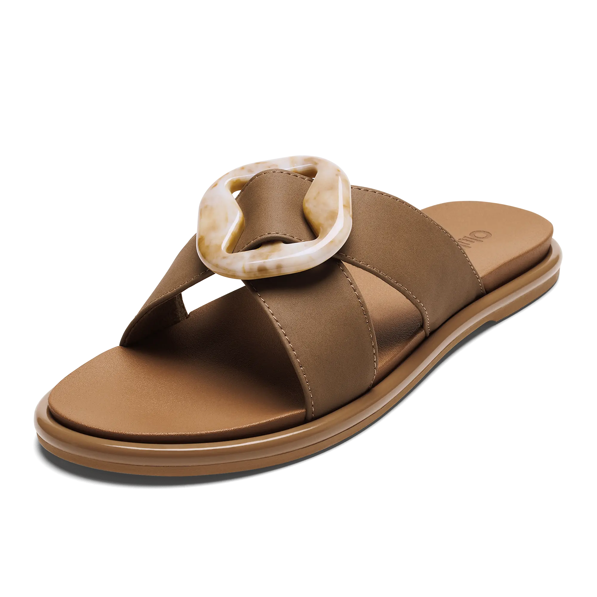 La'i Slide Women's Slide Beach Sandals - Tan - Image 4