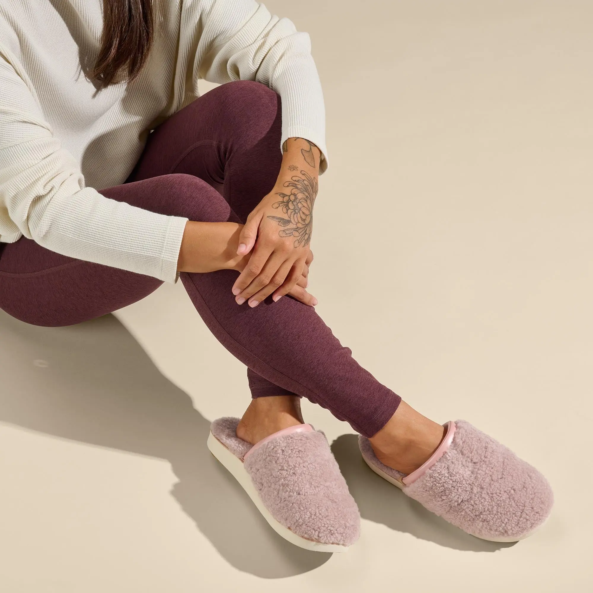 Pu pu Mua Women's Shearling Mule Slipper - Pink Sea Salt - Image 5
