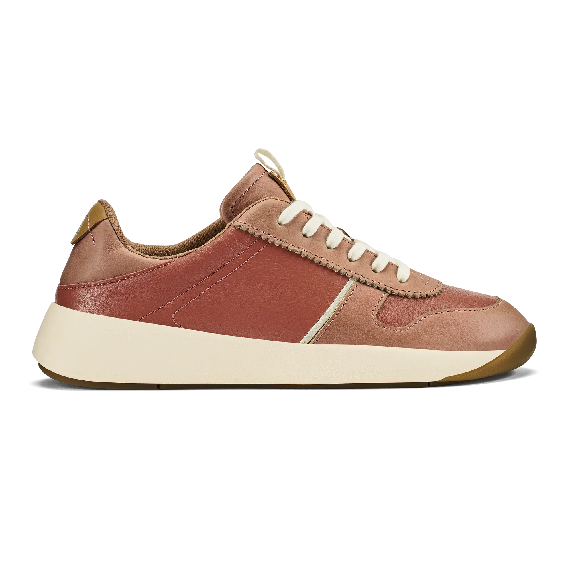 Kaulele Women's Leather Sneakers - Cedarwood / Cork
