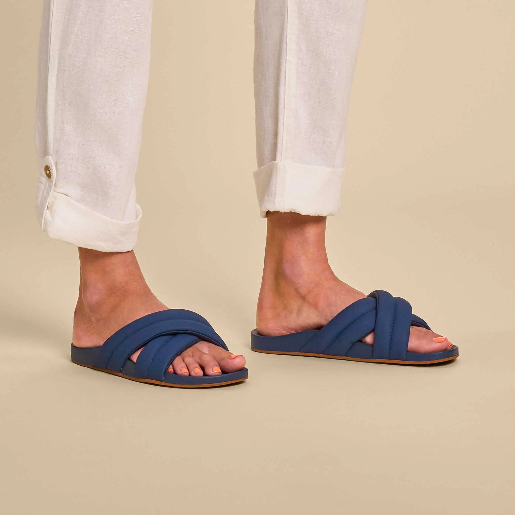 Hila Women's Beach Slide Sandals - Moonlit Ocean - Image 2