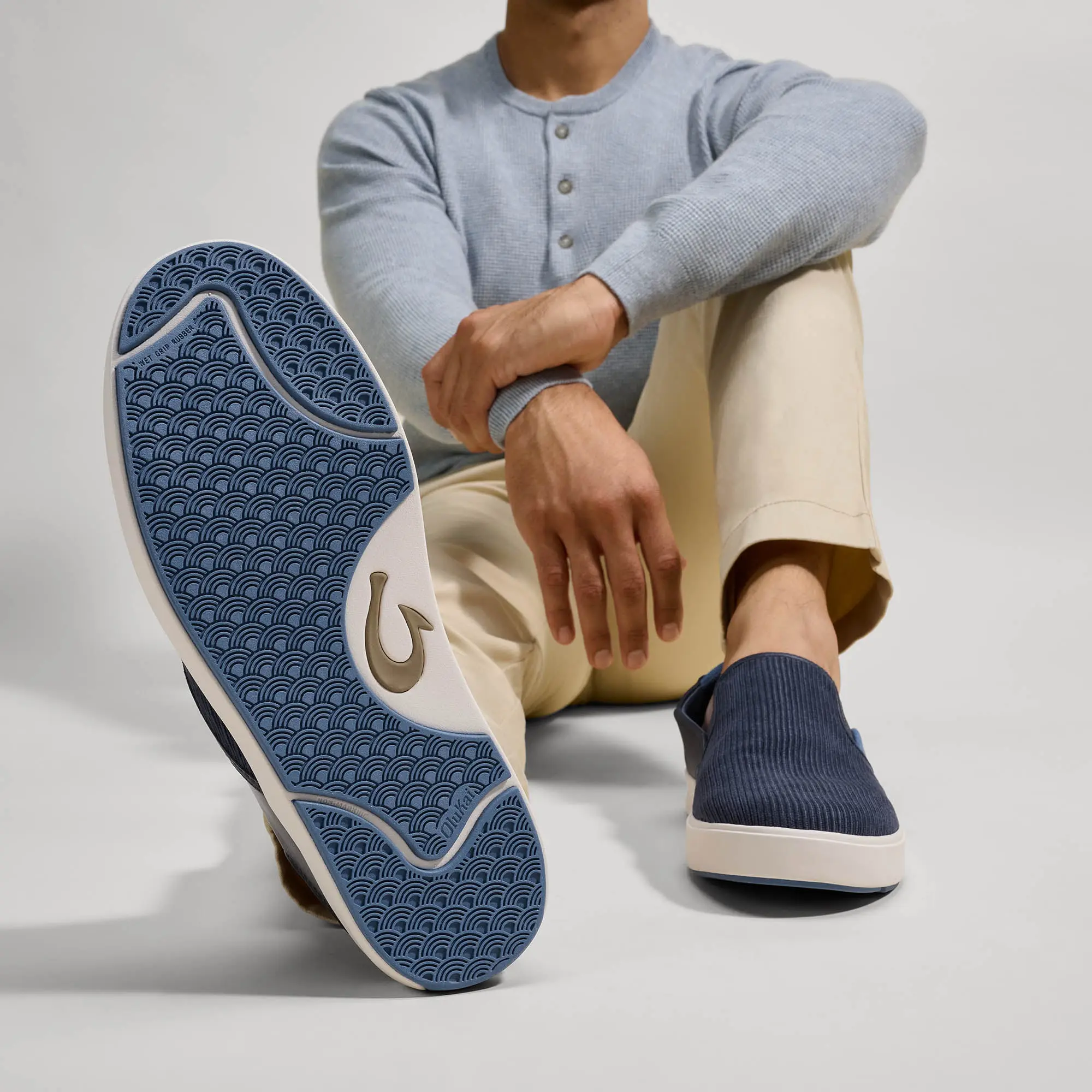 Lae'ahi Kapa Men's Slip-On's - Trench Blue / Channel Blue - Image 5