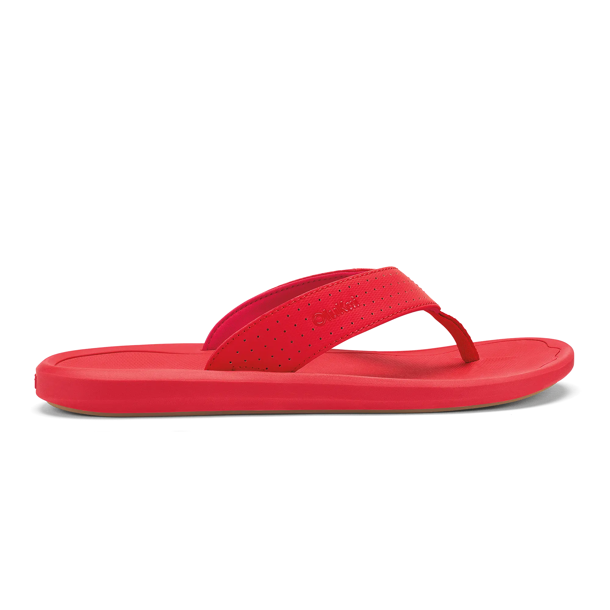 Ki'i Men's Water Ready Beach Sandals - Bright Red / Red Lava